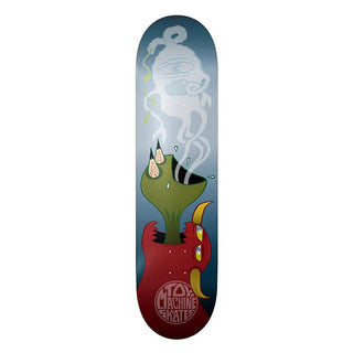 Toy Machine 8.13 Who Eats Who deck with Ed Templeton graphic, 31.5” length, 14.25” wheelbase.