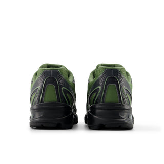 New Balance 740 sneakers in Utility Green and Black colorway with retro Y2K styling and ABZORB cushioning