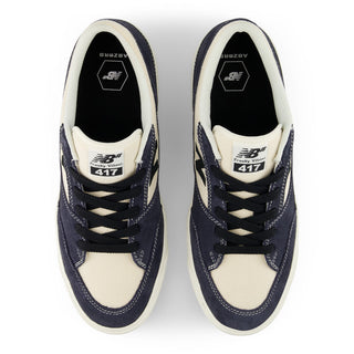 New Balance Numeric Franky Villani 417 Low skate shoes in Blue and White colorway with classic skate materials