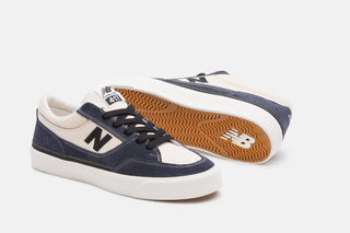 New Balance Numeric Franky Villani 417 Low skate shoes in Blue and White colorway with classic skate materials