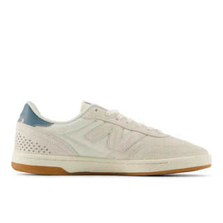 New Balance Numeric 440 V2 skate shoes in Sea Salt/Salt Water, reinforced suede synthetic and mesh upper with ABZORB midsole, NDurance rubber outsole, and durable rubber cupsole