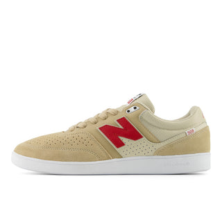 New Balance Numeric Brandon Westgate 508 skate shoes in Beige and Red colorway built for serious skaters