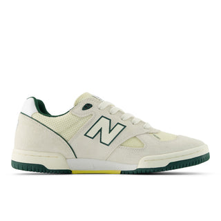 New Balance Numeric Tom Knox 600 skate shoes in White and Green colorway adapted from '90s indoor football design