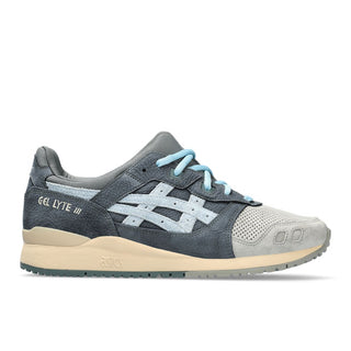 ASICS GEL-LYTE III in Grey/Dark Pewter with split-tongue design and GEL® technology.