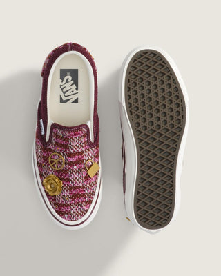 Vans LX Classic Slip-On 98 Shoes - Cardigan Brown/Pink