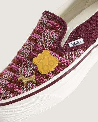 Vans LX Classic Slip-On 98 Shoes - Cardigan Brown/Pink