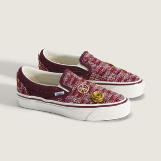 Vans LX Classic Slip-On 98 Shoes - Cardigan Brown/Pink