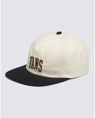 Vans Marsh Unstructured 5-panel hat in Marshmallow with front embroidery or patch.