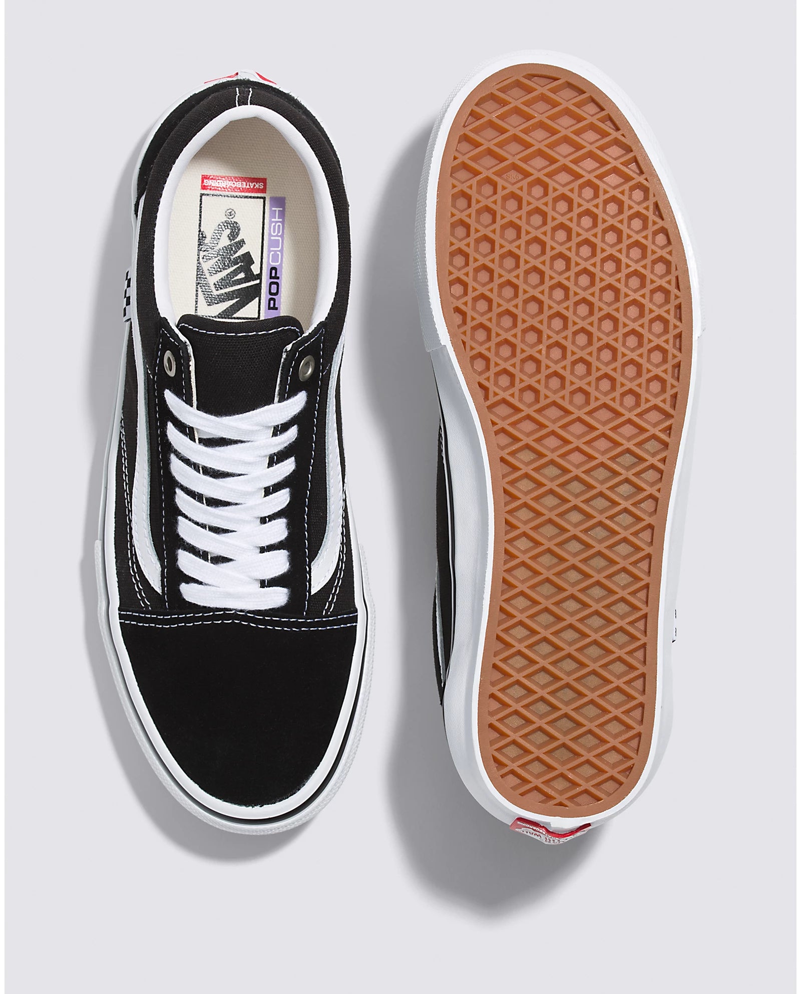 Womens old skool vans black and white hot sale