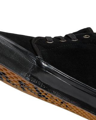 Vans Atiba Jefferson Skate Chukka in Black/Black — limited-edition United Through Skateboarding collab with archival John Cardiel insole print, Haze graffiti logos, PopCush™ footbeds, and SickStick™ gum rubber outsole