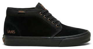 Vans Atiba Jefferson Skate Chukka in Black/Black — limited-edition United Through Skateboarding collab with archival John Cardiel insole print, Haze graffiti logos, PopCush™ footbeds, and SickStick™ gum rubber outsole