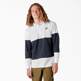 Dickies Skateboarding Rugby Polo with Temp-iQ® Cooling and color-blocking design.