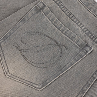Dime Women’s Baggy Denim Pants in Sandblasted Desert with curved front pockets and a relaxed baggy silhouette