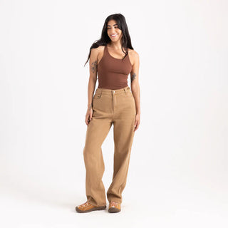 Roark HWY 1 Pant in Otter with utility pockets and relaxed straight-leg fit.