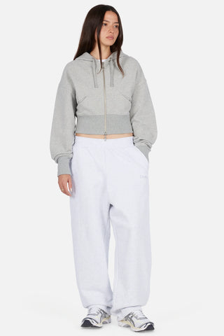 Cropped Zip Hoodie