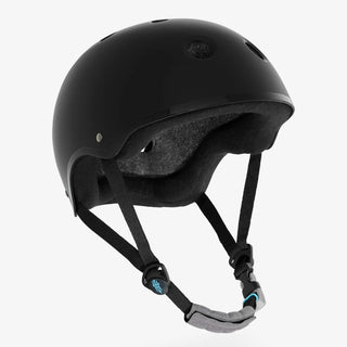 YEPA T-Shell Pro Helmet in Matte Black Teal colorway with gloss black pinstripe and TH logo