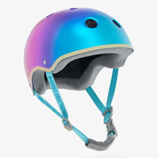 YEPA T-Shell Pro Helmet in Metallic Lake Sunset colorway with twilight color fade and arctic white accent stripe