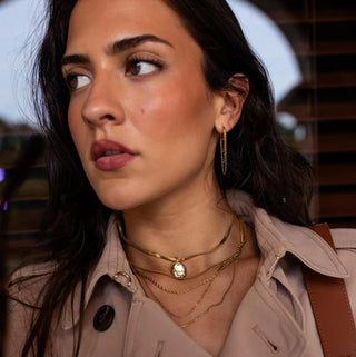 ALCO Windsor necklace in 18K gold-plated stainless steel with lobster clasp, 18 inch chain, and 2 inch extender.