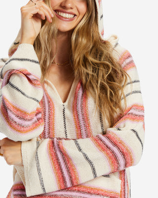 Billabong Baja Beach Hooded Sweater, relaxed design, cozy comfort, perfect for casual wear.
