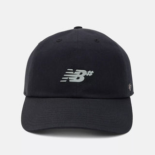 Black New Balance Numeric Clean Up cap with curved brim, relaxed fit, and subtle front logo detail.