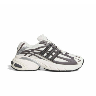adidas Originals Adistar XLG 2.0 Shoes in Grey Strata/Core Black/Off White — RPU molded cage upper, mesh base with reflective details, ADIPRENE heel cushioning, and rubber outsole inspired by adidas heritage models from the 00s