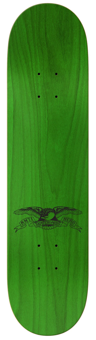 Antihero Classic Eagle 8.06 skateboard deck featuring iconic eagle graphic and traditional popsicle shape.