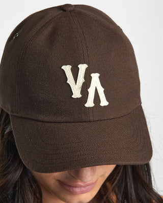 RVCA Dugout Dad Hat, acrylic wool blend, unstructured, RVCA embroidery