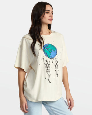 RVCA No Bounds organic cotton t-shirt with front graphic screen print.