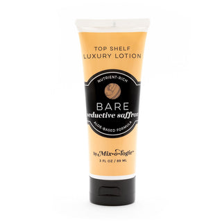 Mixologie Bare Lotion, seductive saffron and jasmine scent, enriched with luxurious butters and oils.