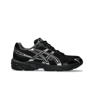 ASICS GEL-1130 in Black/Pure Silver with retro design, mesh upper, and GEL™ cushioning.

