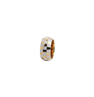 ALCO Jewelry Cabana Ring - 18K gold-plated stainless steel, hypoallergenic, water-resistant.