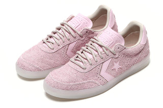 Converse CONS Louie Lopez Pro 2 skate shoes in Pink/Milk, durable suede upper with CX foam cushioning, cupsole construction, Chuck Taylor-inspired outsole and Star Chevron branding