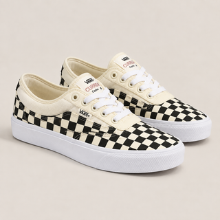 Vans Skate Curren Caples skate shoe in Checkerboard Black/White
