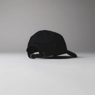 Black Drift House 6-panel strapback hat with "Woody" embroidered logo