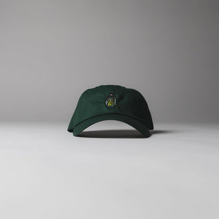 Green Drift House 6-panel strapback hat with "Woody" embroidered logo