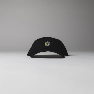 Black Drift House 6-panel strapback hat with "Woody" embroidered logo