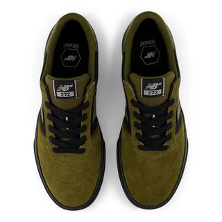 New Balance Numeric 272 skate shoes in Woodland/Black, suede canvas and mesh upper with vulcanized sole and thin insole for maximum board feel, heritage-inspired design