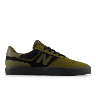 New Balance Numeric 272 skate shoes in Woodland/Black, suede canvas and mesh upper with vulcanized sole and thin insole for maximum board feel, heritage-inspired design
