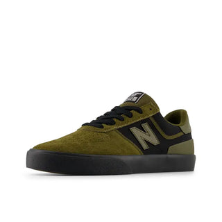 New Balance Numeric 272 skate shoes in Woodland/Black, suede canvas and mesh upper with vulcanized sole and thin insole for maximum board feel, heritage-inspired design