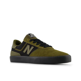 New Balance Numeric 272 skate shoes in Woodland/Black, suede canvas and mesh upper with vulcanized sole and thin insole for maximum board feel, heritage-inspired design