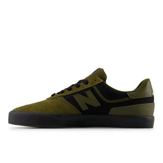 New Balance Numeric 272 skate shoes in Woodland/Black, suede canvas and mesh upper with vulcanized sole and thin insole for maximum board feel, heritage-inspired design