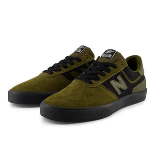 New Balance Numeric 272 skate shoes in Woodland/Black, suede canvas and mesh upper with vulcanized sole and thin insole for maximum board feel, heritage-inspired design