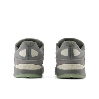 New Balance Numeric Tiago Lemos 1010 skate shoes in Slate Grey/Sea Salt, suede leather and mesh upper with FuelCell foam cushioning, durable rubber cup outsole, and signature NB Numeric design