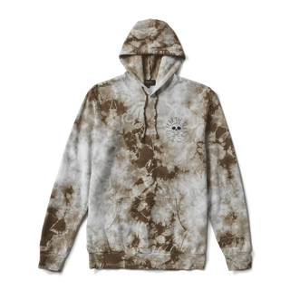 Roark Fear the Sea Hoodie in Khaki with crystal wash fleece and front pouch pocket.