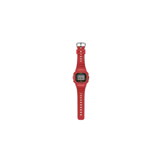 Red G-SHOCK DWN5600-4 finger-sized ring watch with digital display.