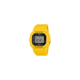 Yellow G-SHOCK DWN5600-9 mini ring watch with digital display.