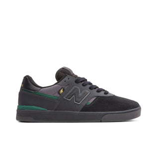 New Balance Numeric Jamie Foy 306c Shoes in Black/Black - low top skate shoe with durable suede upper, hidden toe protection, and gum rubber outsole