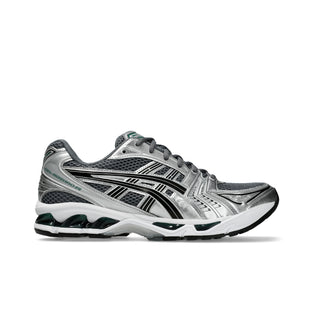 ASICS GEL-KAYANO 14 sneakers in Metropolis and Jasper Green colorway with retro 2000s design