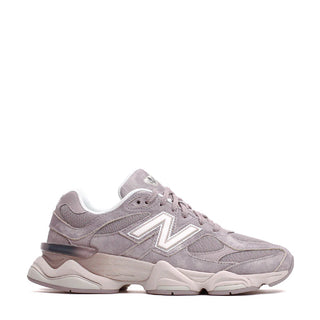 New Balance 9060 sneakers in Truffle Salt/Sea Salt colorway, premium mesh and pigskin suede upper with dual-density ABZORB midsole, 990-inspired design with pod midsole and translucent CR heel detail