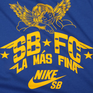Nike SB FC Club 58 skate T-shirt in Game Royal.
